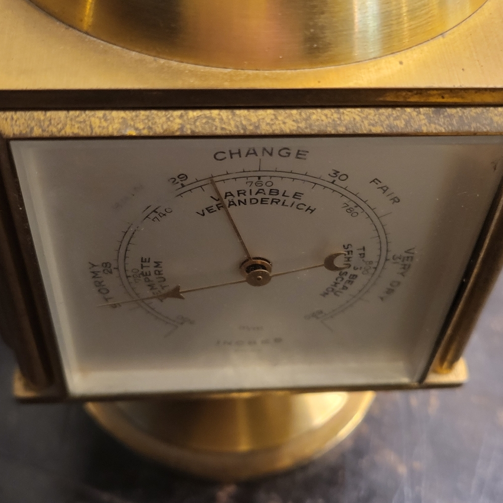 Relide Weather Station Clock 8 Days Imhoff Movement 15 Jewel - Picture 14 of 16